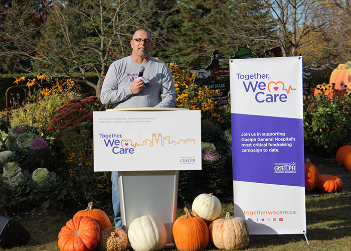 Rob Wesseling at the Together, We Care campaign public launch announcement